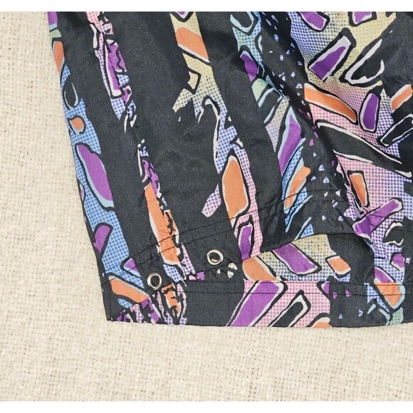 Vintage Reebok 80s Retro Hooded Track Windbreaker Jacket Adult Large - Picture 8 of 9